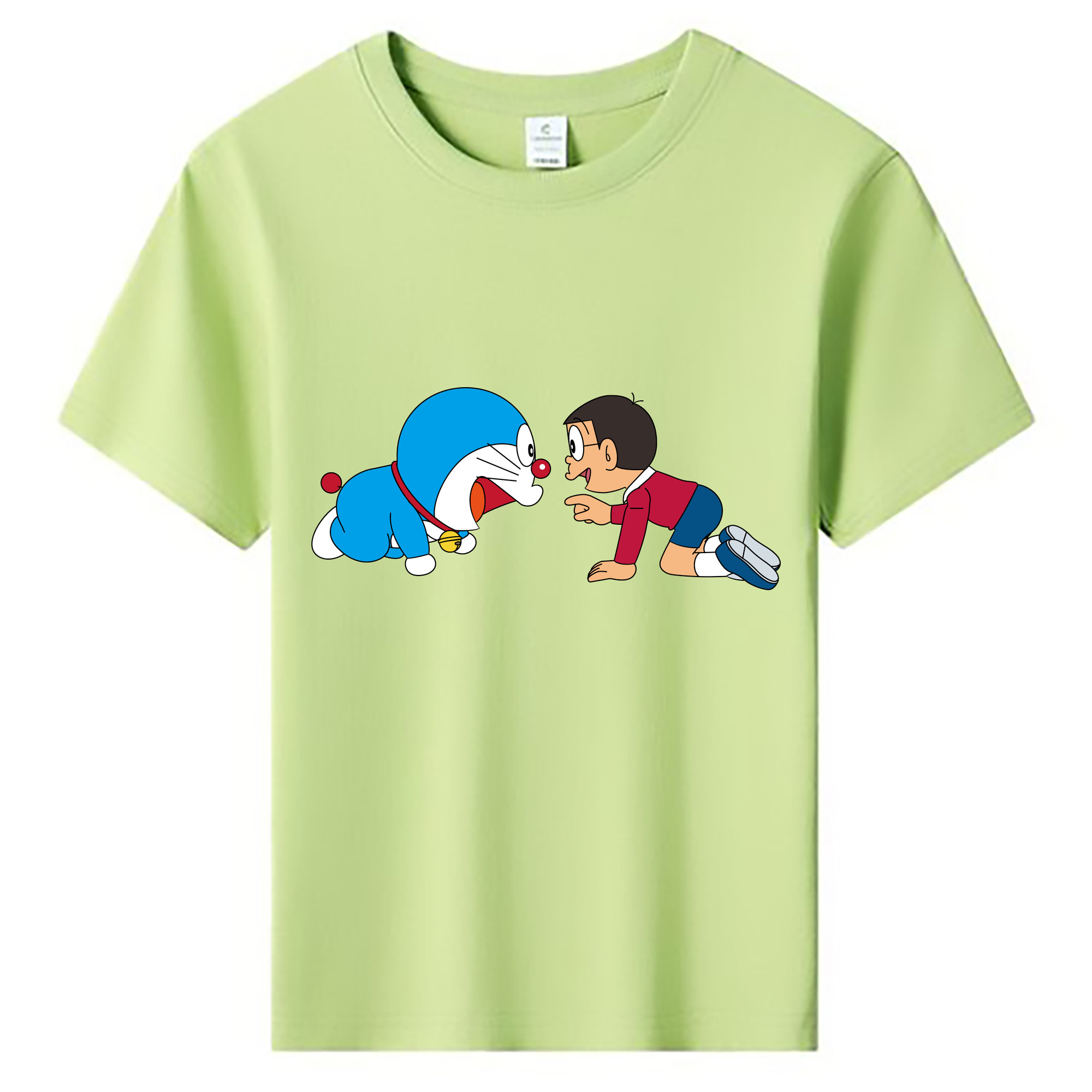 （画像用） ドラえもん 野比 のび太 Doraemon Nobita Nobi 綿100％キッズTシャツ（フロントプリント）